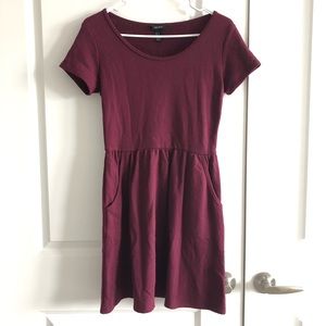 Burgundy Forever 21 dress